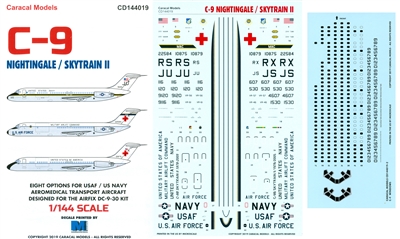 1:144 Douglas C-9A Nightingale & C-9B Skytrain - U.S. Navy, U.S. Air Force