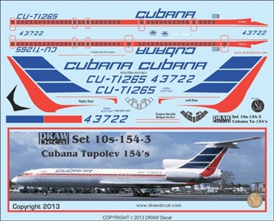 1:100 Cubana Tupolev 154