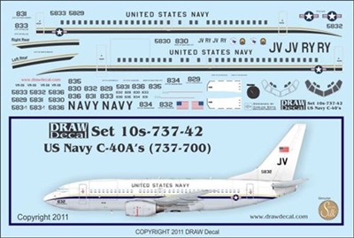 1:100 US Navy Boeing C-40A (737-700(W))