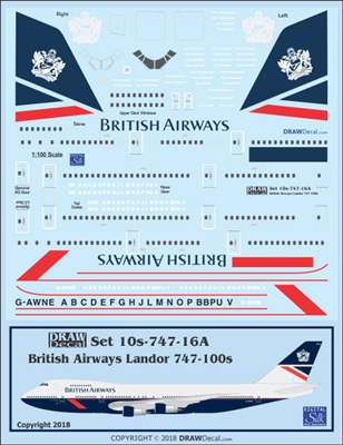 1:100 British Airways 'Landor' Boeing 747-100