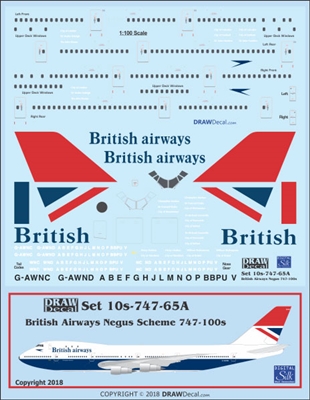 1:100 British Airways (Negus cs) Boeing 747-100