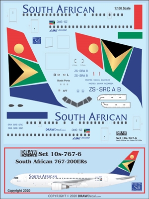 1:100 South African Boeing 767-200