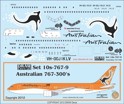 1:100 Australian Airlines Boeing 767-300