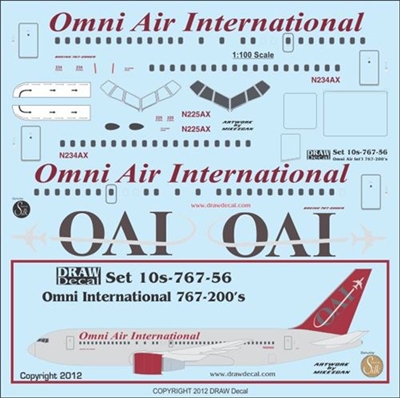 1:100 Omni Air International Boeing 767-224ER