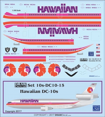 1:100 Hawaiian Air McDD DC -10-10