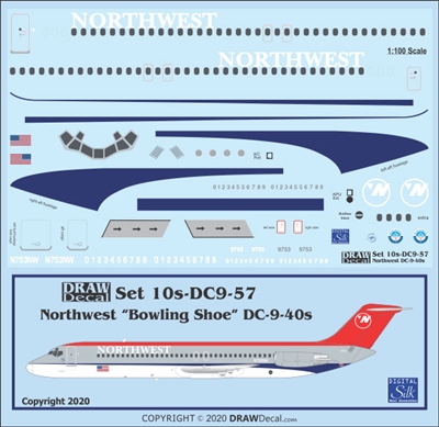 1:100 Northwest Douglas DC-9-41