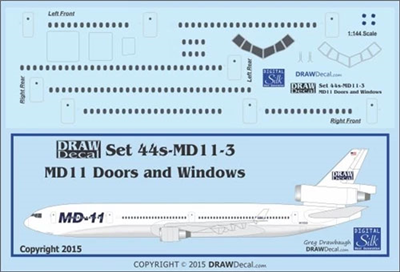 1:100 McDD MD-11 Doors, Windows & Details