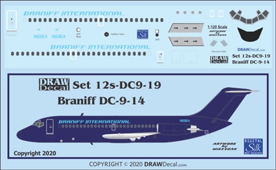 1:120 Braniff Douglas DC-9-14