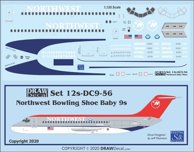 1:120 Northwest Douglas DC-9-14/-15