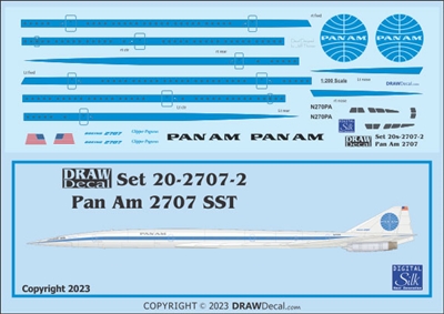 1:200 Pan Am Boeing 2707 SST