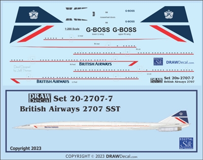 1:200 British Airways 'Landor' Boeing 2707 SST