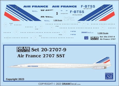 1:200 Air France Boeing 2707 SST