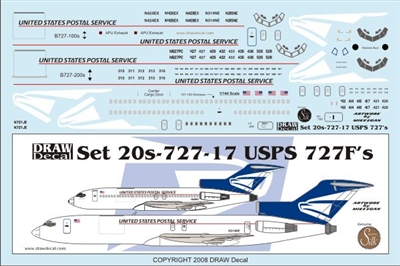 1:200 US Postal Service Boeing 727's