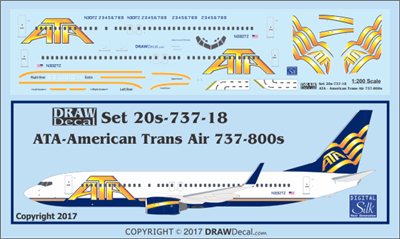1:200 American Trans Air Boeing 737-800