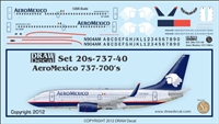 1:200 Aero Mexico Boeing 737-700