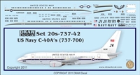 1:200 US Navy Boeing C-40 (737-700(W))