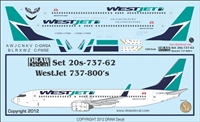 1:200 WestJet Boeing 737-800