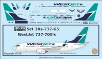 1:200 WestJet Boeing 737-700