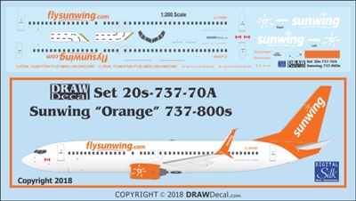 1:200 Sunwings Boeing 737-800