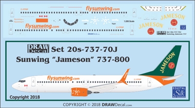 1:200 Sunwings 'Jameson' Boeing 737-800