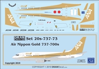 1:200 Air Nippon (Gold cs) Boeing 737-700(W)