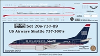1:200 US Airways Shuttle Boeing 737-300
