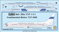 1:200 Continental 'retro' Boeing 737-900