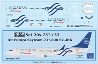 1:200 Air Europa 'Skyteam' Boeing 737-800(W)
