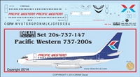1:200 Pacific Western Boeing 737-200