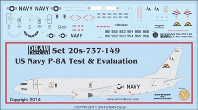 1:200 US Navy Boeing P-8A (737-800(W)) Poseidon