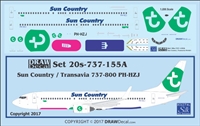 1:200 Sun Country (Transavia hybrid cs) B.737-800