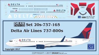 1:200 Delta Airlines (2007 cs) Boeing 737-800(W)