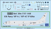 1:200 US Navy Boeing P-8A Poseidon VP-4 Skinny Dragons, VP-47 Golden Swordsmen