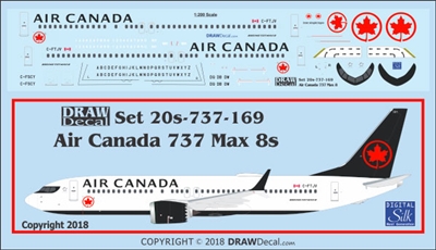 1:200 Air Canada (2017 cs)  Boeing 737-MAX8