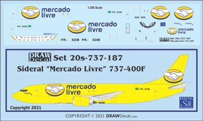 1:200 Sideral Air Cargo 'Mercado Livre' Boeing 737-400F