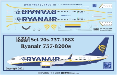 1:200 Ryanair Boeing 737-8200