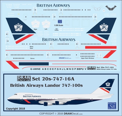 1:200 British Airways 'Landor' Boeing 747-100