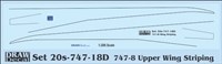 1:200 Boeing 747-8 Wing Striping