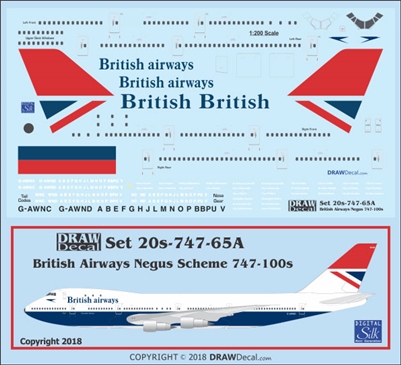 1:200 British Airways (Negus cs) Boeing 747-100