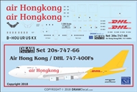 1:200 Air Hong Kong / DHL Boeing 747-400F