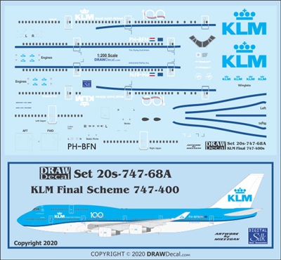 1:200 KLM (2014 cs)  '100 Years' Boeing 747-400