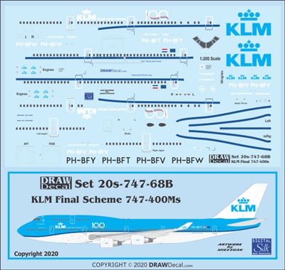 1:200 KLM (2014 cs)  '100 Years' Boeing 747-400M