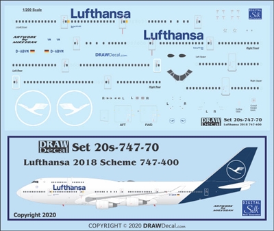 1:200 Lufthansa (2018 cs) Boeing 747-400