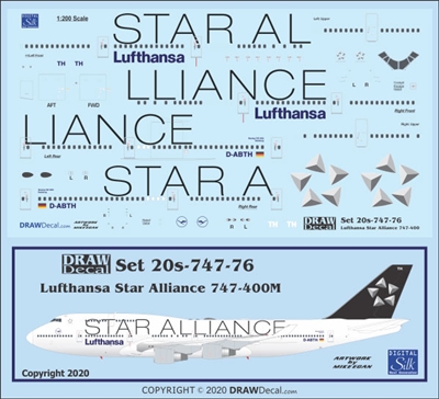 1:200 Lufthansa 'Star Alliance' Boeing 747-400M