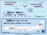 1:200 Silkway West Cargo ("albino" cs) Boeing 747-400F
