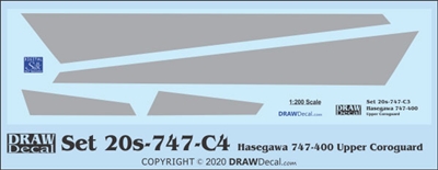 1:200 Boeing 747-400 Corogard (Top Surfaces Only)