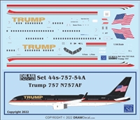 1:200 Trump Boeing 757-200 (U.S. flag)