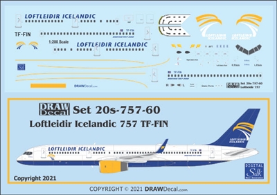 1:200 Loftleidir Icelandic Boeing 757-200 (TF-FIN)
