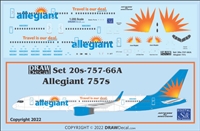 1:200 Allegiant Airlines Boeing 757-200