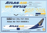 1:200 Atlas Air Boeing 767-300ER N640GT, N641GT